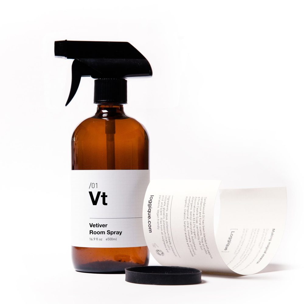 Vt/01 Vetiver Room Spray (Glass Bottle with Plastic Pump)