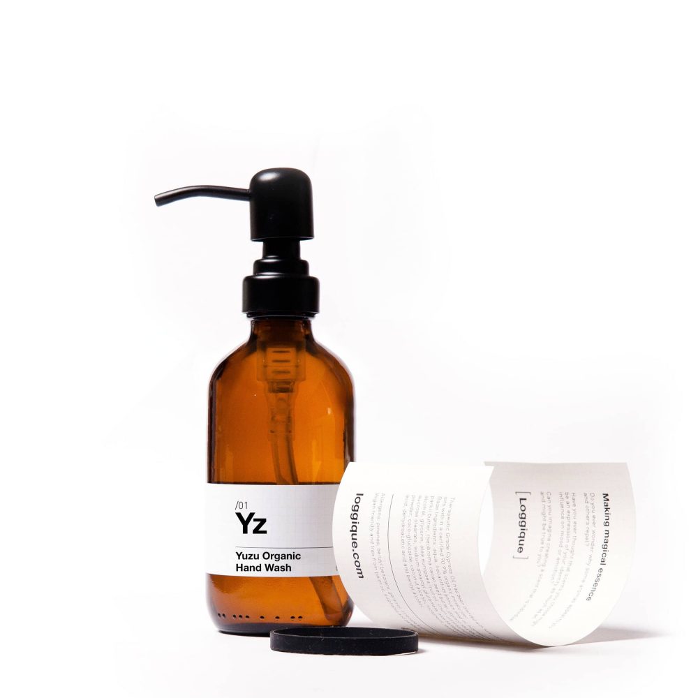 Yz/01 Yuzu Organic Hand Wash 250ml (Glass Bottle with Metal Pump)